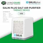 Salin Plus Salt Air Purifier Therapy Device (Mini) Recommended Asthma Sinus Cold Flu Fever Allergies Snoring COPD